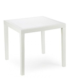 Saturnia 8330120 - Mesa Resina Ratan, color Blanco