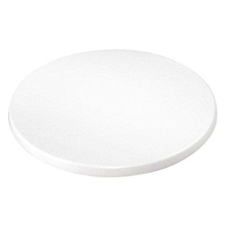 Bolero gg645 redondo tablero de la mesa, color blanco