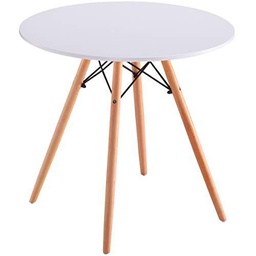 Studio Decor Dinamarca Mesa Redonda Pata Madera, melamina