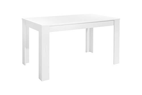 Homexperts Nick Mesa, Tabla de Madera aglomerada, Blanco
