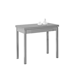 ASTIMESA Tipo Libro Mesa de Cocina, Metal, Gris, 90x50cm