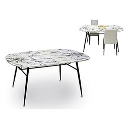 Gift Decor S3602650 Mesa, 90 X 76.5 X 160 Cm, Materiales Varios, Multicolor