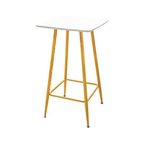 Zons - Mesa de Comedor, Cuadrada, Color Blanco, 60 x 60 x 102 cm